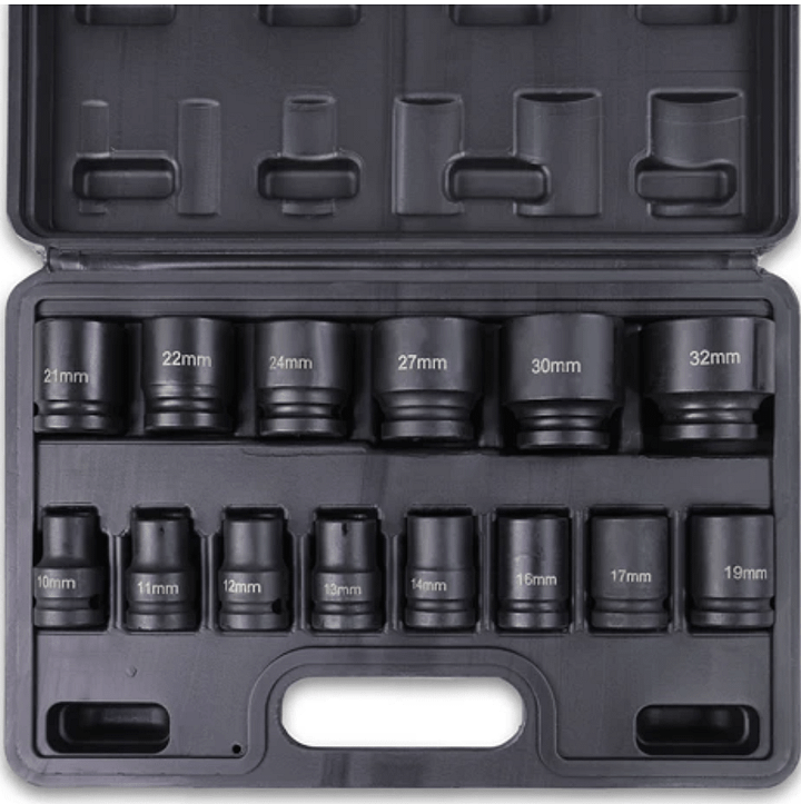 Dopsleutelset dopsleutel set dopsleutel 14 delig set doppen – Foto 3