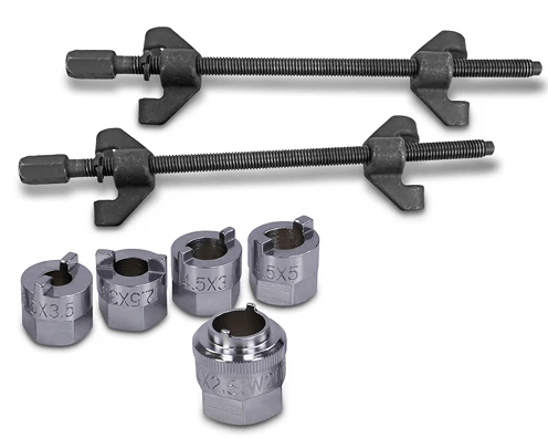 Veerklem 370mm veerspanner schokdempers adapters doppen veerpoot