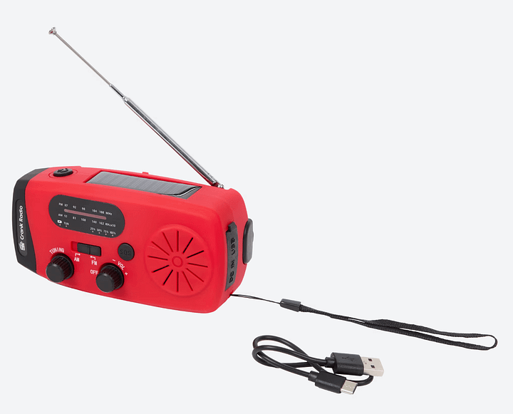 Nood radio Solar noodradio LED verlichting Pouwer bank + SOS – Foto 3