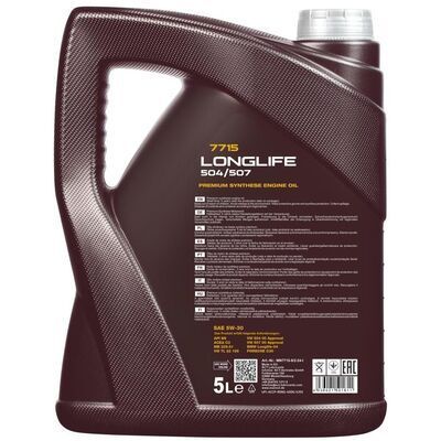 5L Motorolie SCT MANNOL Longlife 504/507 5W-30 Motorolie – Photo 2