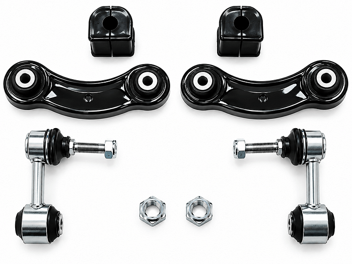 Draagarmen Audi A6 4F stabilisatorstang Audi A6 C6 4F koppelstangen stabilisator rubber – Foto 5