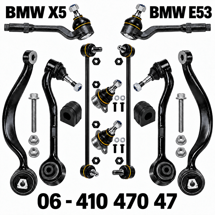Draagarmen BMW X5 E53 draagarm BMW X5 E53 stabilisatorstang stuurkogel  – Foto 9