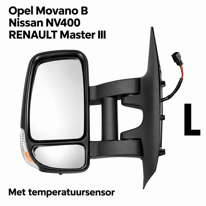 Buitenspiegel Nissan NV400 Renault Master Opel Movano B spiegel – Foto 4