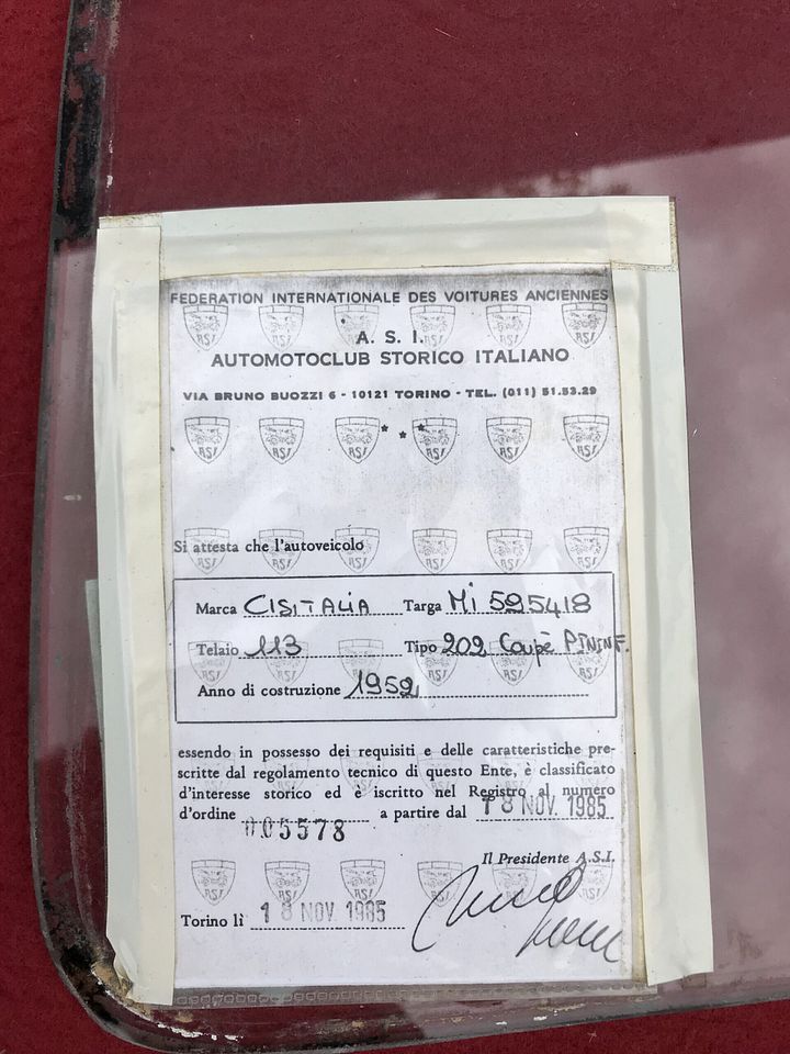 Cisitalia 202 PF 1e serie voorruit – Foto 2