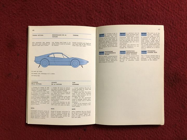 Ferrari 308 GTB / GTS instructieboekje – Foto 4