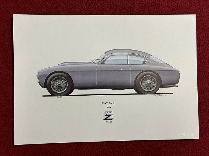 FIAT 8V Z” poster