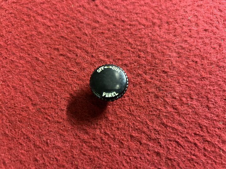 Jaguar XK120/XK140/XK150 lichtdimmer knop