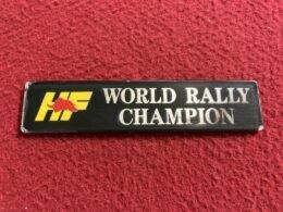 Lancia ”HF World Rally Champion” embleem