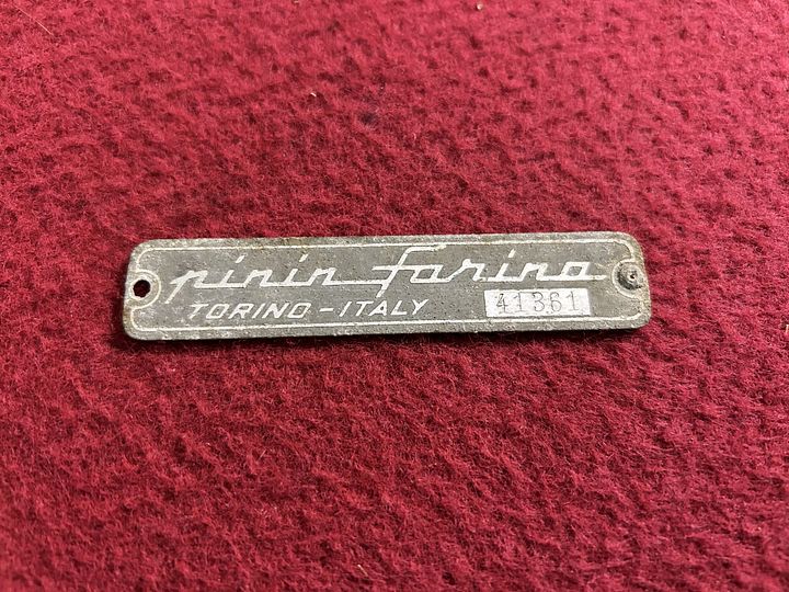 pininfarina” TORINO – ITALY plaat