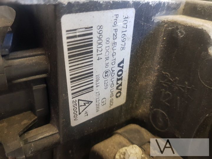 Volvo S80 1998 - 2006 xenon koplamp + module links 30716978 – Foto 7