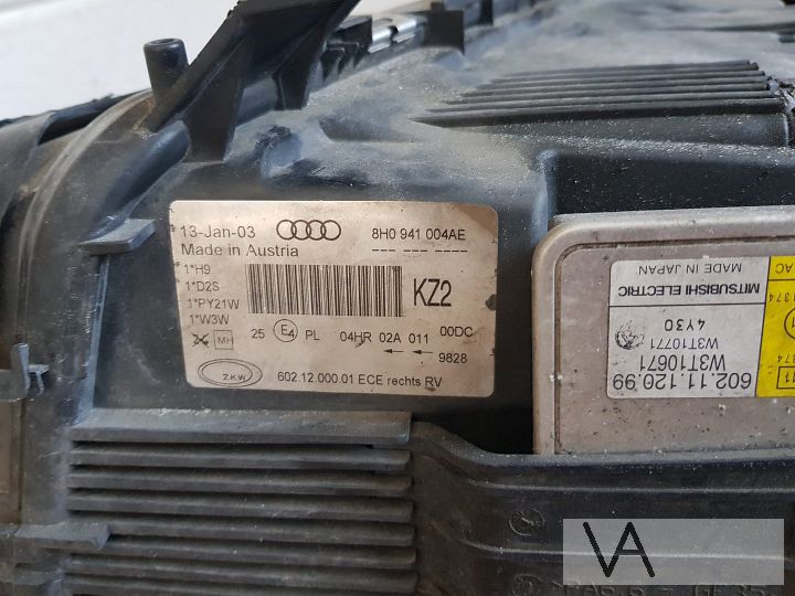 Audi A4 cabrio 2002 - 2005 b6 koplamp rechts XENON €250 – Foto 5