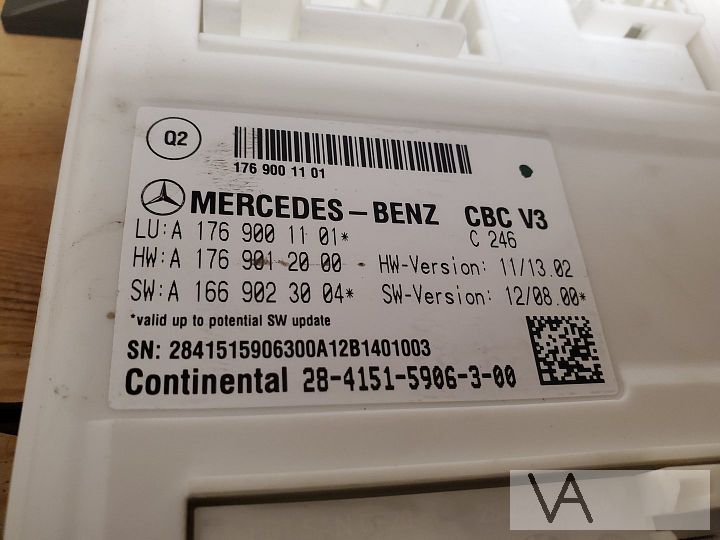 Mercedes A klasse W176 B W246 bcm zekeringkast a1769001101 – Foto 2