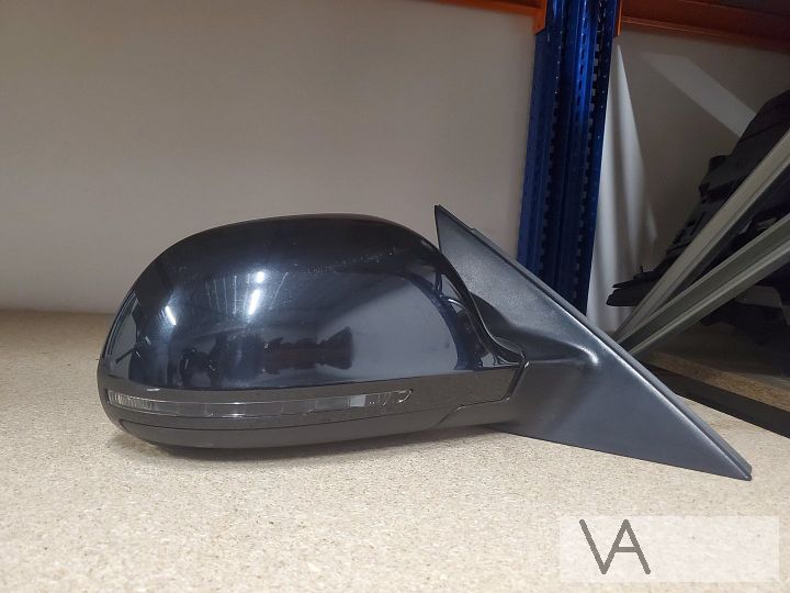 Audi A4 8k 2007 - 2010 spiegel rechts zwart 6 draden €50 – Foto 2