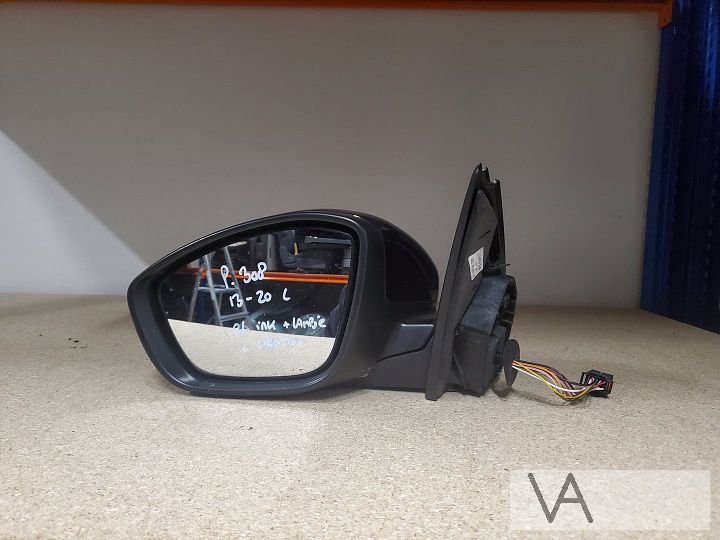 Peugeot 308 2013 - 2020 spiegel links 10 draden blauw €100