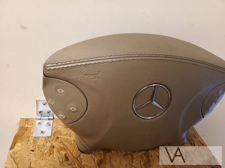 Mercedes E klasse W211 airbag beige LEER leder 2002 - 2009 – Foto 2