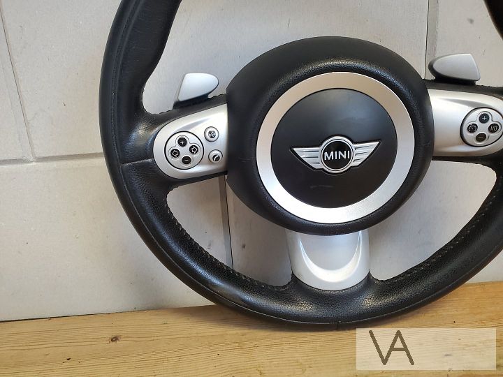 Mini R56 06 -12 3 spaak sport stuur + airbag flippers cruise – Foto 2