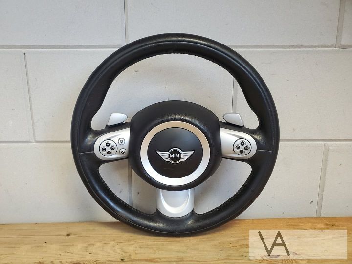 Mini R56 06 -12 3 spaak sport stuur + airbag flippers cruise