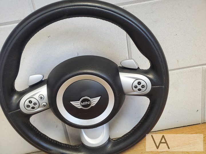 Mini R56 06 -12 3 spaak sport stuur + airbag flippers cruise – Foto 4
