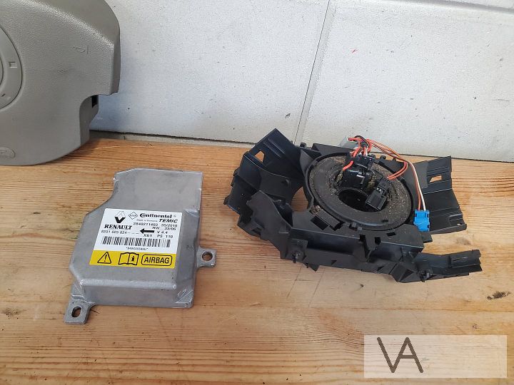 Renault Kangoo 2009 -2017 airbag set stuurairbag module ring – Foto 3