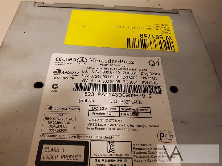 Mercedes A klasse W176 navigatie radio NGT4.5 a2469006710  – Foto 3