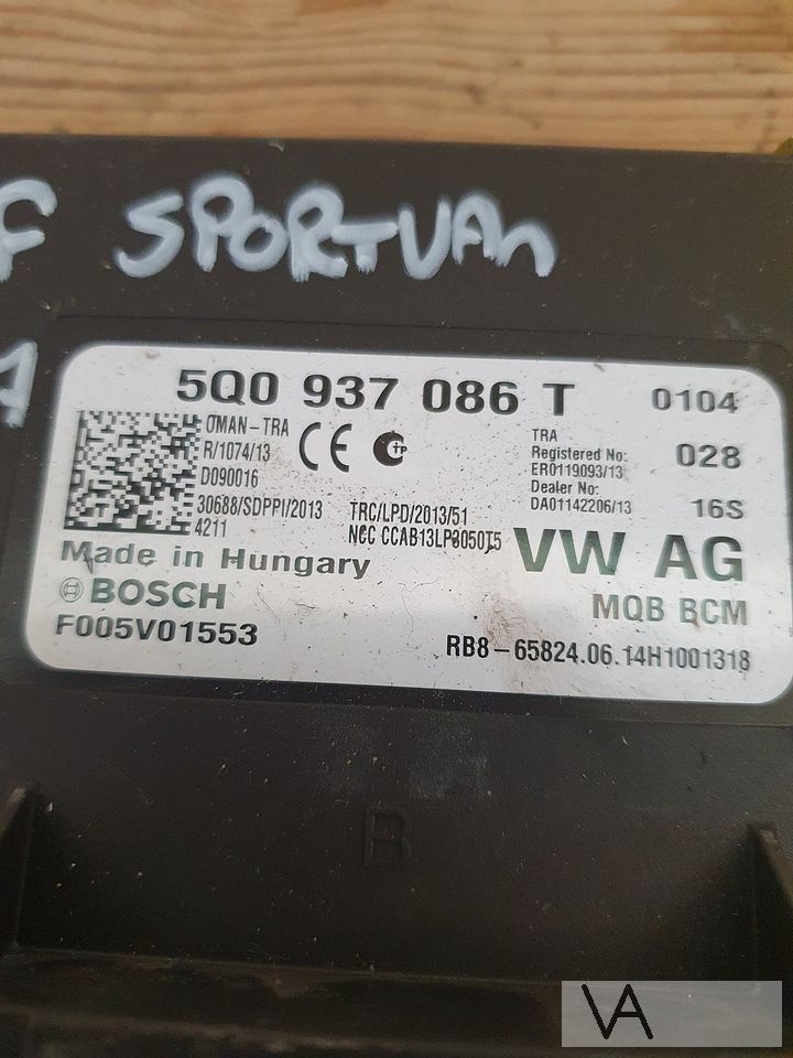 VW Golf 7 station / Sportvan 2014-2016 bcm module 5q0937086t – Foto 2
