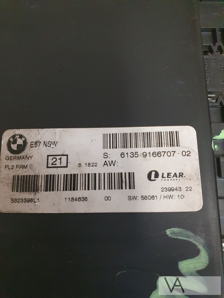 BMW 1 serie E81 E87 licht verlichting module LEAR 9166707 – Foto 3