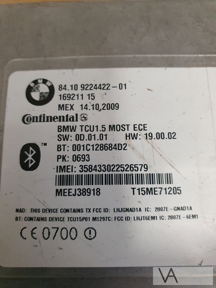 BMW 3 serie E90 E91 / 1 E81 E87 bluetooth module 9224422 €40 – Foto 2