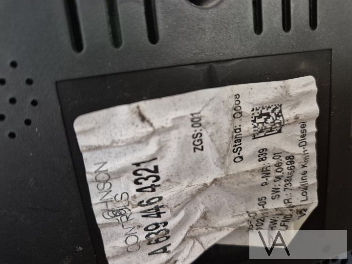 Mercedes Vito W639 2003 - 2013 tellerklok cockpit dashboard – Foto 4