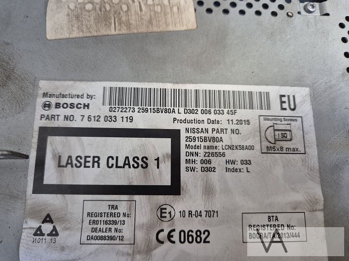 Nissan Juke / Note 2015 - 2019 navigatie radio 25915bv80a – Foto 3