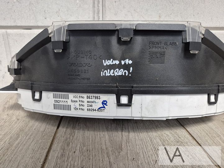 Tellerklok cockpit voor Volvo V70 / S60 2000-2003 8637993 – Foto 4