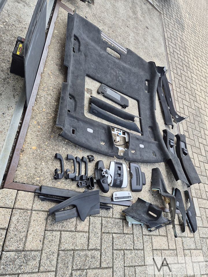 Complete zwarte alcantara hemel voor Mercedes CLS W218 AMG – Foto 11