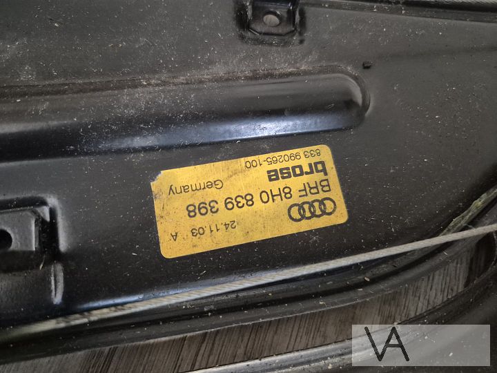 Raammechanisme rechts ACHTER van Audi a4 cabrio 2002 - 2009 – Foto 4