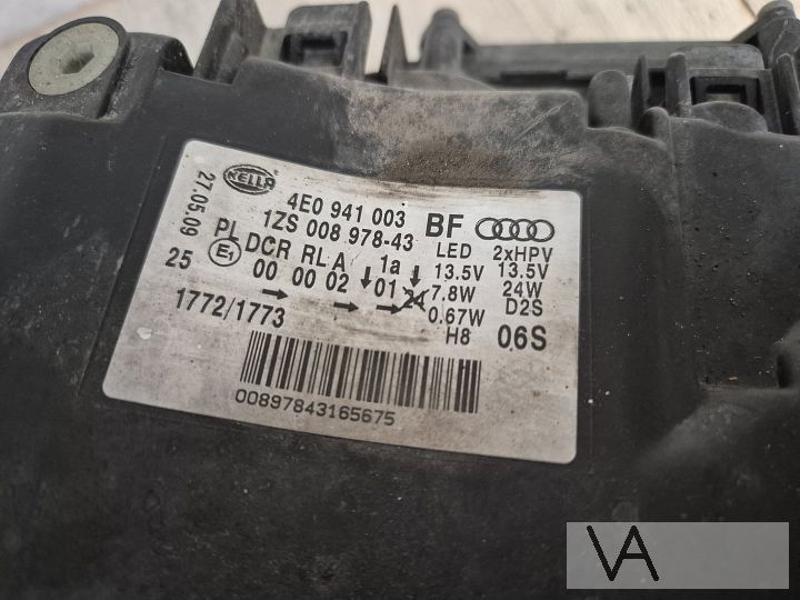 Koplamp links xenon met led Audi A8 2002 - 2009 4e0941003bf – Foto 7