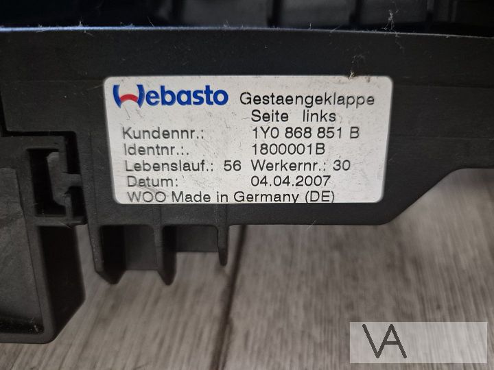 Afdekplaat afdek zijkant cabriodak VW New Beetle cabriolet – Foto 6