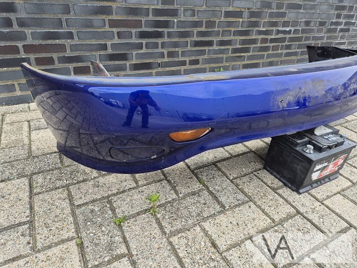 Voorbumper blauw van Fiat Barchetta 1995 - 2005 met balk  – Foto 3