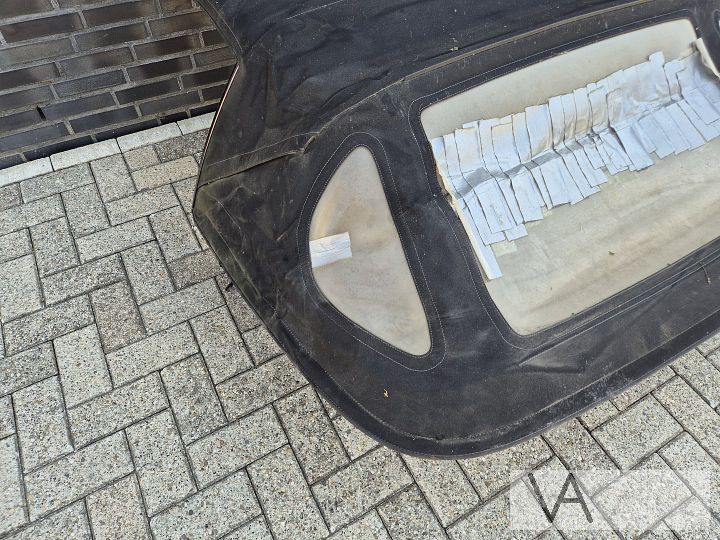 Cabriodak softtop van Mercedes SL R129 ruitjes slecht €500 – Foto 5