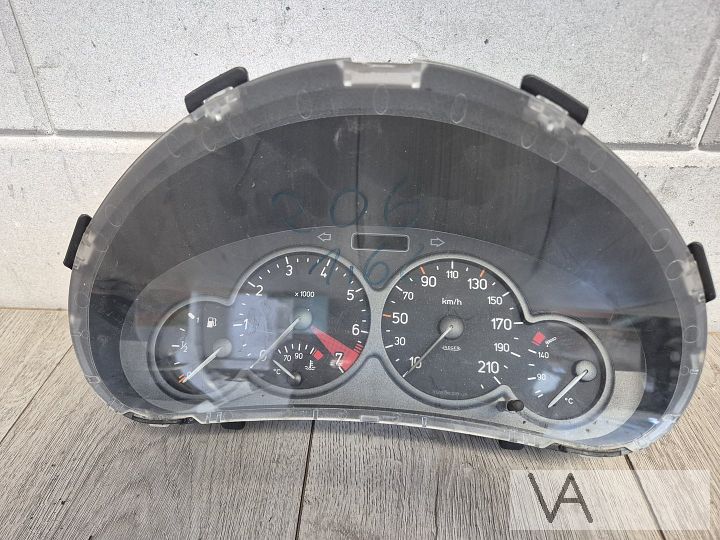Tellerklok cockpit van Peugeot 206 1998 - 2002 9643402280 – Foto 2