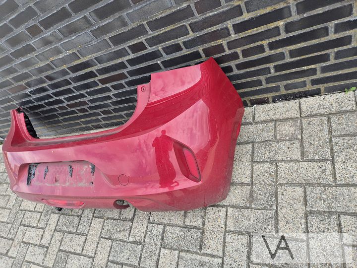 Achterbumper bumper Opel Corsa F 2019 - 2025 rood met balk – Foto 6
