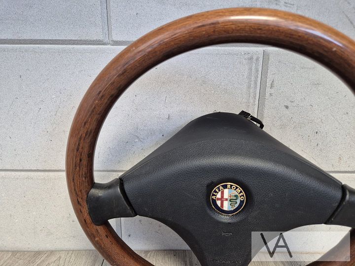 Houten stuur van Alfa Romeo 159 1997 - 2002 met airbag €150 – Foto 3