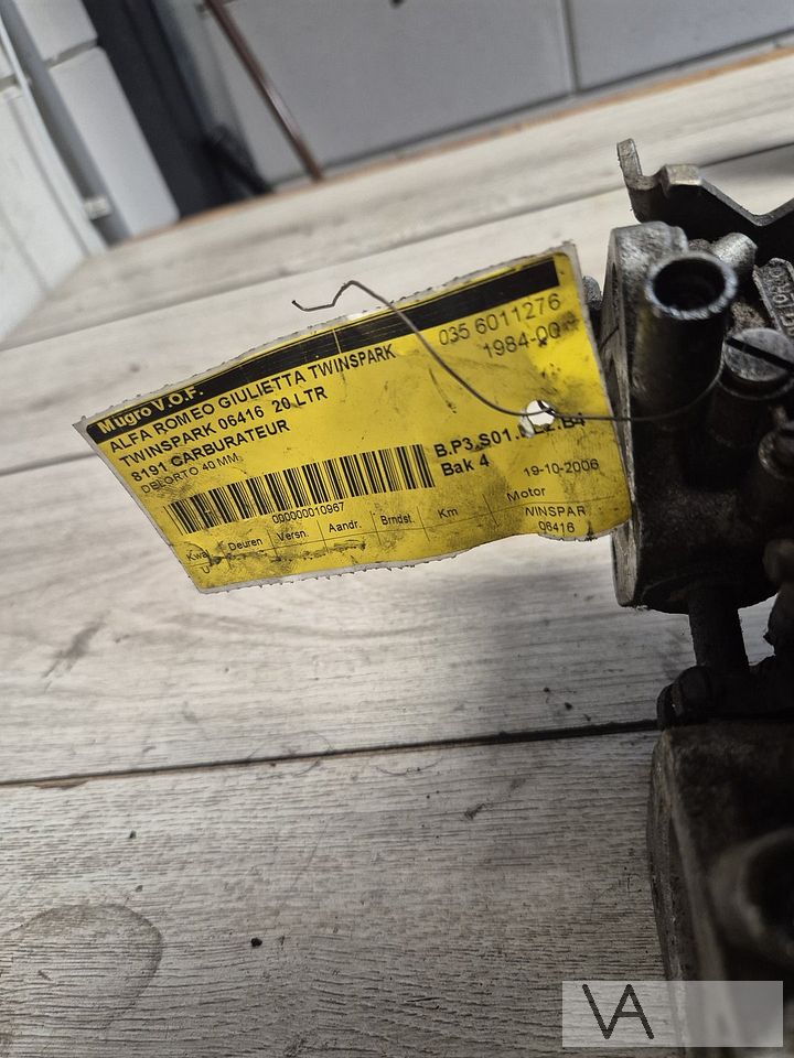 Carburateur set van Alfa Romeo Giulietta 75 Dellorto DHLA40 – Foto 6