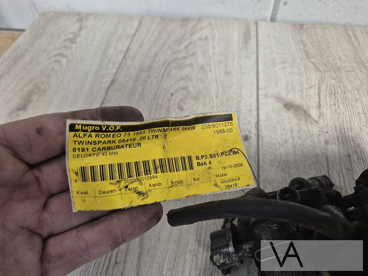 Carburateur set van Alfa Romeo 75 1.8 Nord Dellorto DHLA40 – Foto 6