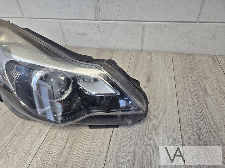 Koplamp rechts van Opel Corsa D facelift zwart met lens AFL  – Foto 4