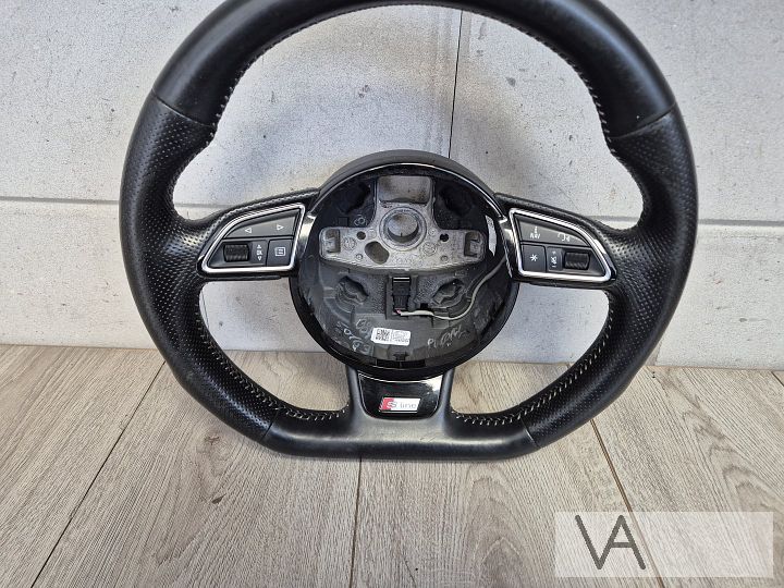 S-line stuur afgeplat met airbag van Audi A3 8v 2013 - 2019 – Foto 4