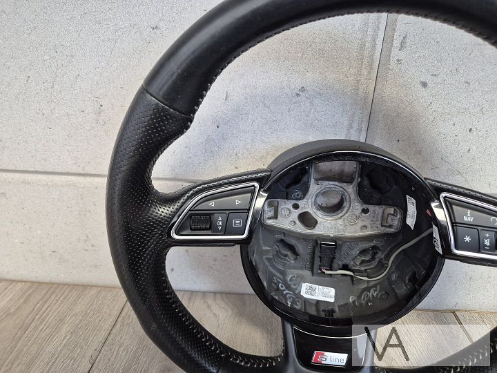 S-line stuur afgeplat met airbag van Audi A3 8v 2013 - 2019 – Foto 5