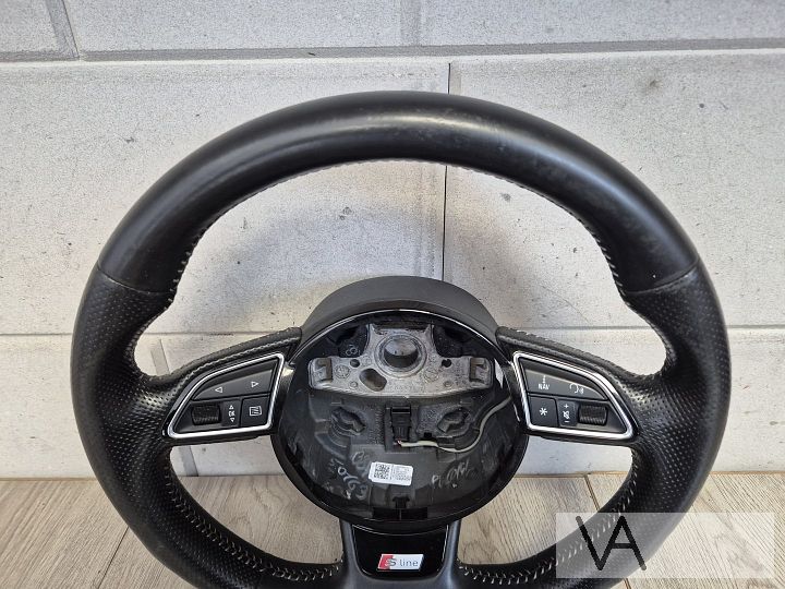 S-line stuur afgeplat met airbag van Audi A3 8v 2013 - 2019 – Foto 6