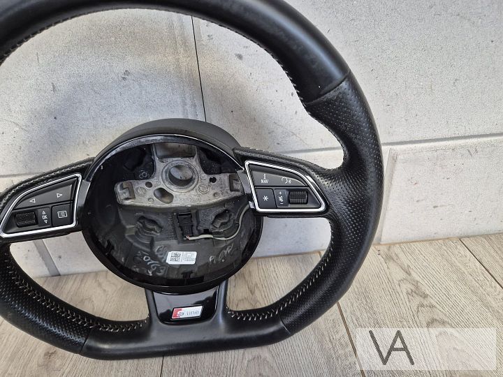 S-line stuur afgeplat met airbag van Audi A3 8v 2013 - 2019 – Foto 7