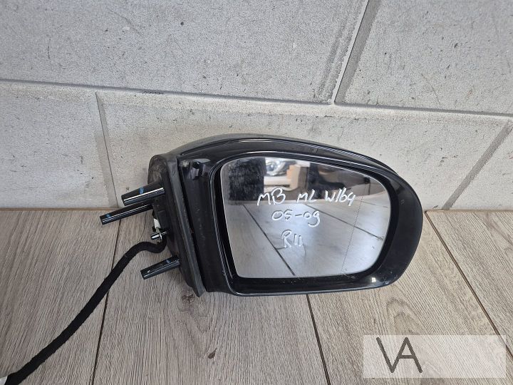 Spiegel rechts van Mercedes ML W164 2005 tot 2009 zwart €150 – Foto 2