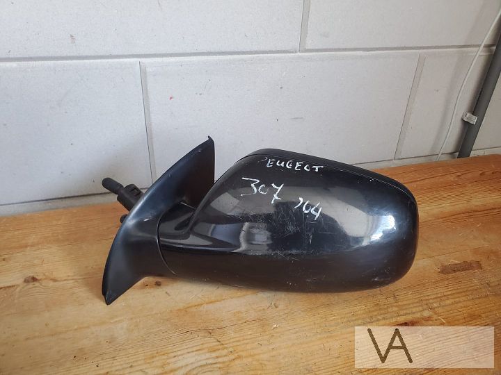 Peugeot 307 spiegel links zwart 2001 - 2008 handmatig  €20 – Foto 2
