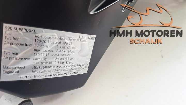 KTM 990 990R Super Duke Tank Zwart Mat 2007 - 2013 – Foto 6