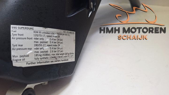 KTM 990 990R Super Duke Tank Zwart 2007 - 2013 – Foto 5